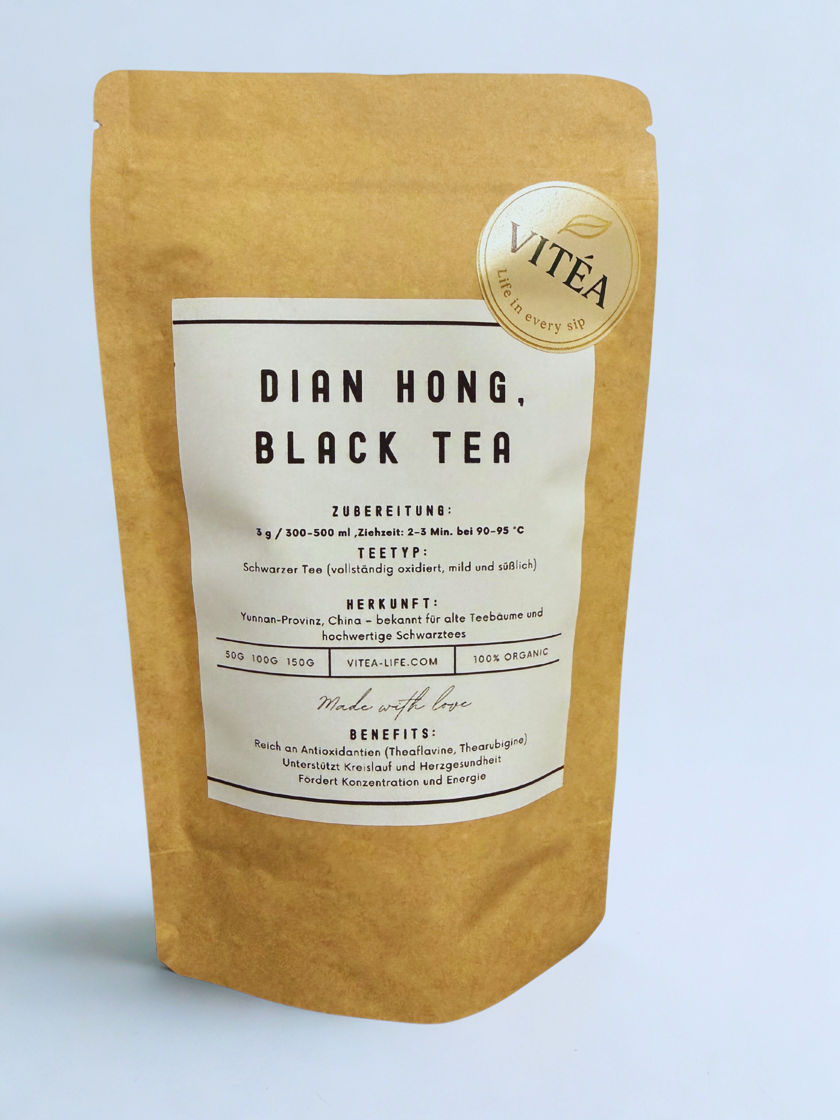 Dian Hong Schwarzer Tee – Premium Schwarztee aus Yunnan, China