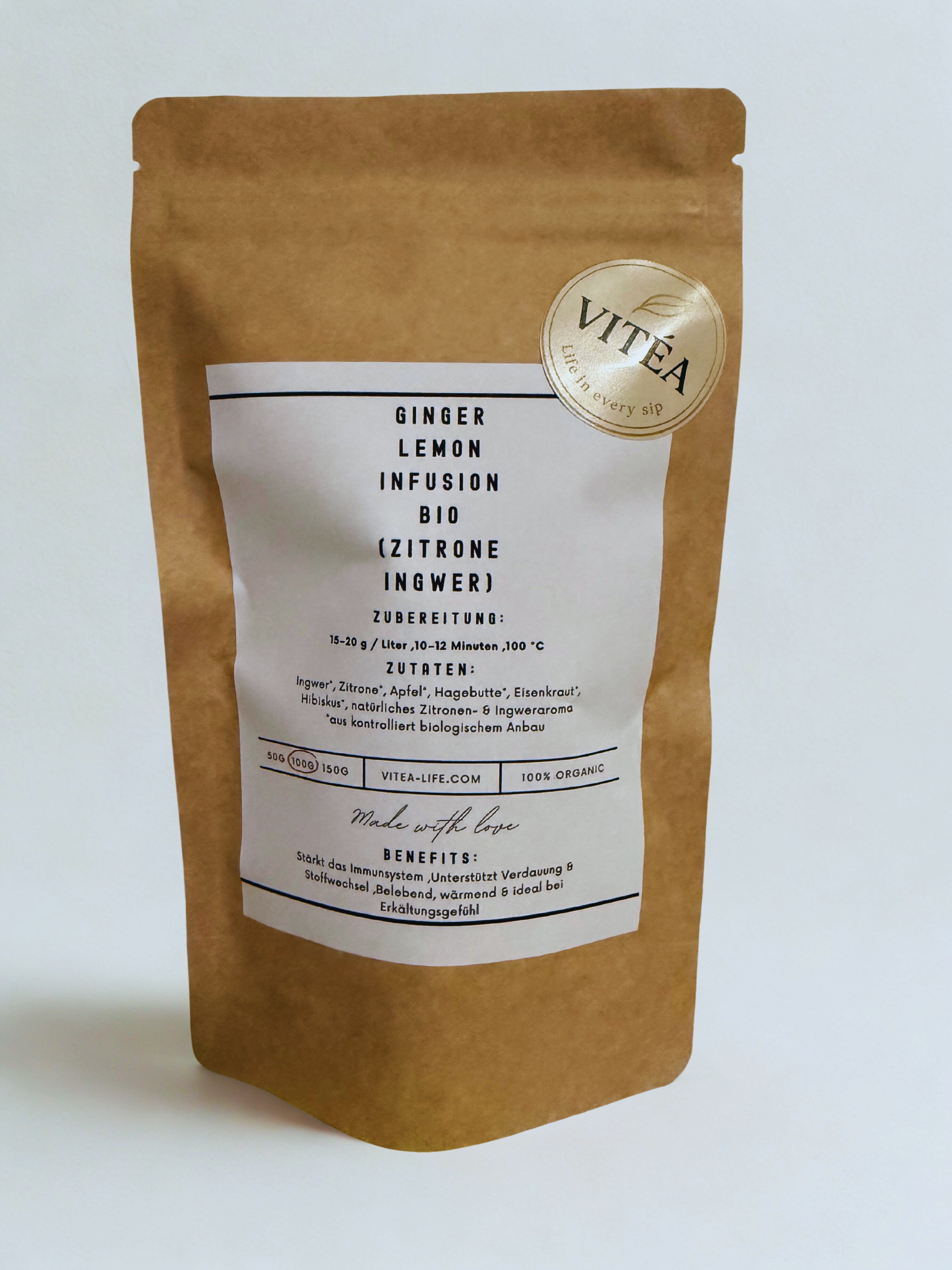 Vitea Organic Ginger Lemon Infusion