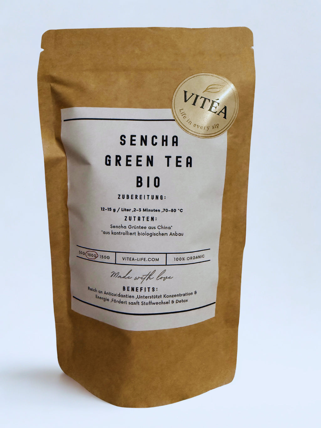 Vitea Organic Sencha Green Tea