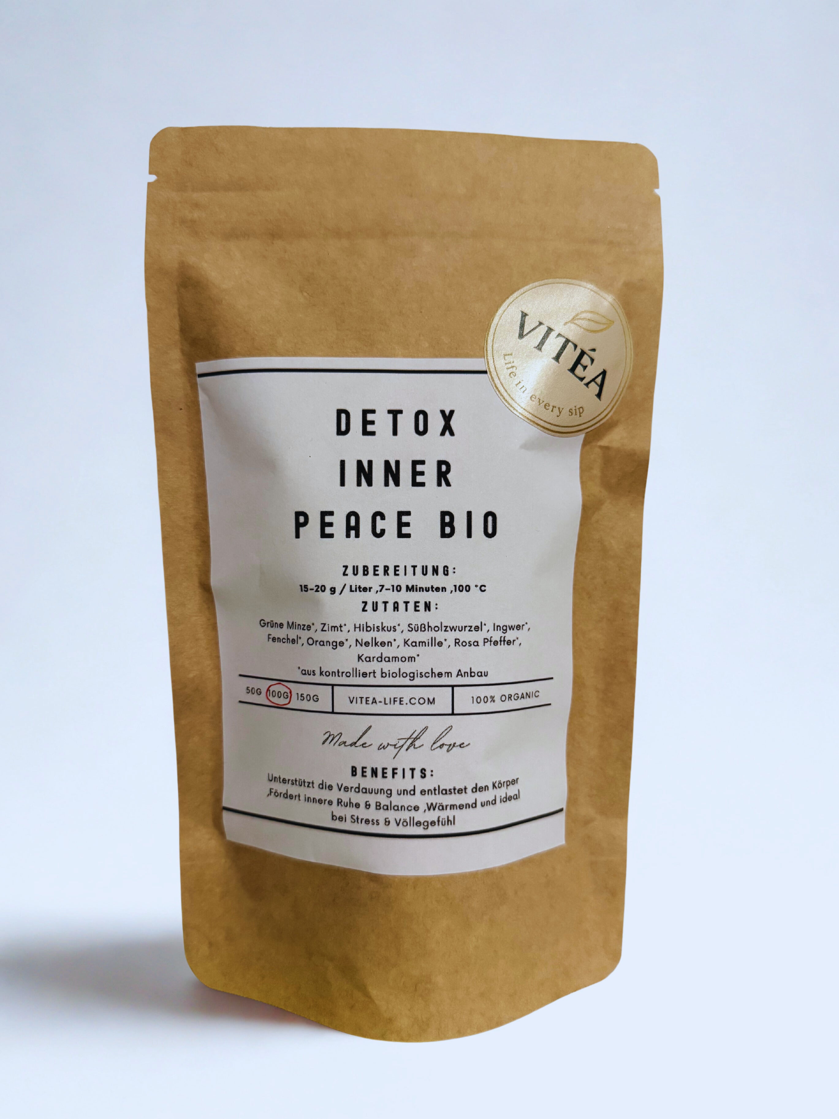 Vitea Organic Inner Peace – Calming Herbal Tea